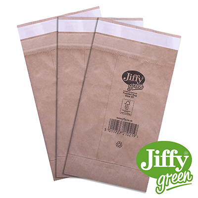 Jiffy Green PB00 Envelopes - 105x229mm